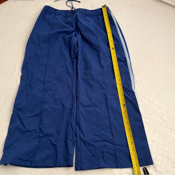 Express Jeans vintage Y2K blue side stripe cropped workout track pants - Picture 8 of 11